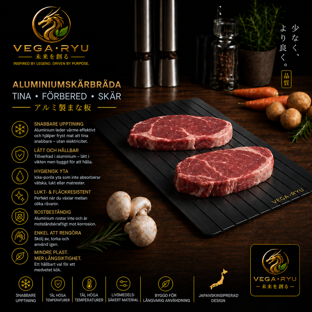 Vega Ryu™ Snabbtinande Aluminiumbräda