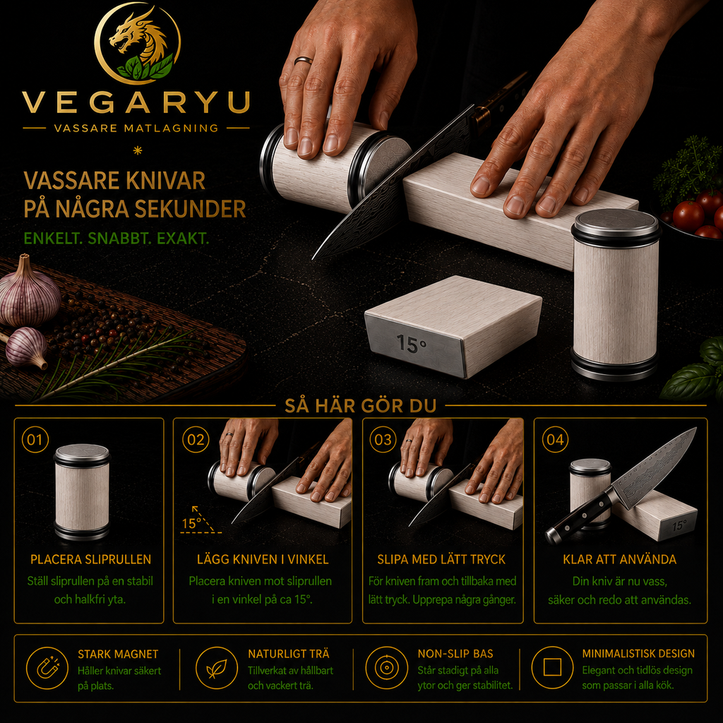 Togi Dōgu (研ぎ道具) Vit- Den Ultimata knivslipen för hemmakocken med 2st Vinklar